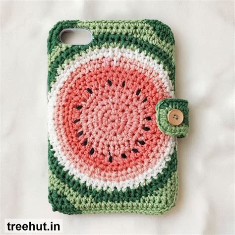 Watermelon Crochet Mobile Cover Ideas and how to make them