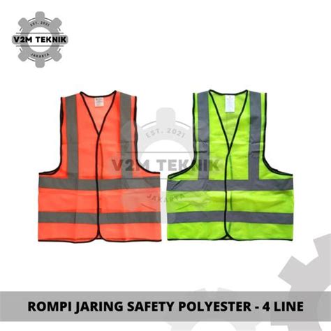 Promo Rompi Jaring Safety Vest List Garis / Rompi Safety Proyek ...
