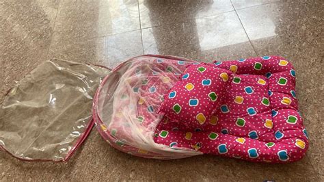 Bed for Baby with Mosquito Net - Red | PyaraBaby