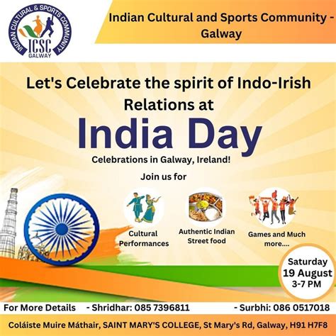 India Day in Galway - Celebrating 77 years of Indian Independence , St ...