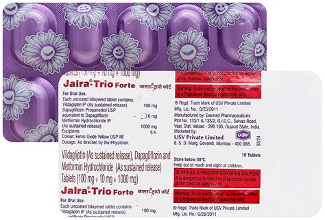 Jalra-Trio Forte Tablet SR | 30 Minutes 24/7 Delivery