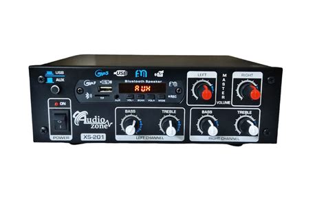 Audio Zone 4440IC Stereo Amplifier 6000W PMPO with Mic Input, Bluetooth ...