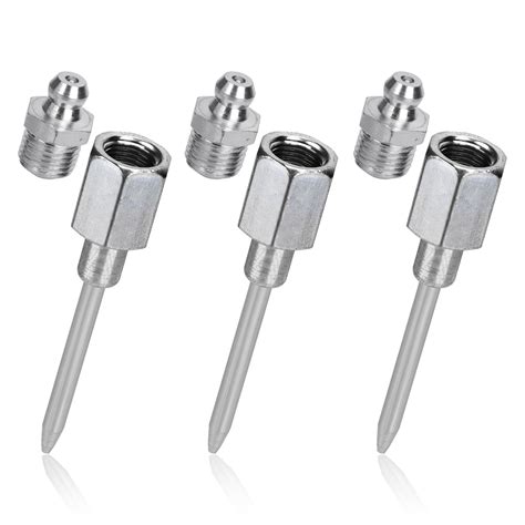 Buy 3pcs Grease Needle Nozzle, Detachable Grease Injector Needle ...