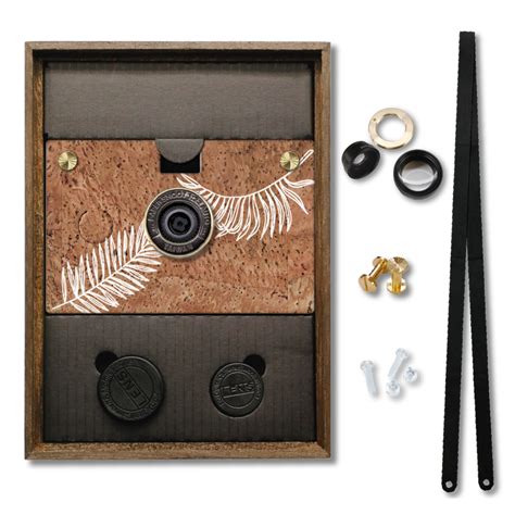 Palm Leaf Cork Camera Set