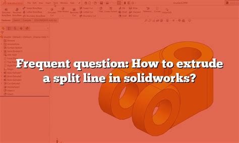 How to Use Split Line in SolidWorks 的图像结果