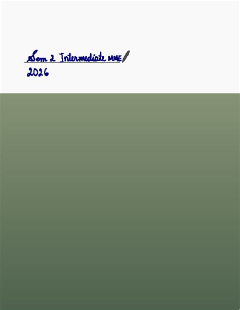 2026 Syllabus for Sem 2 Intermediate MME (ECON005) Topics Overview ...