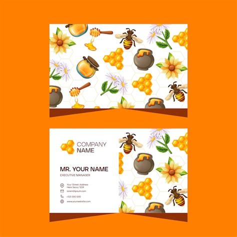 Honey Bee Business Card Template 的图像结果