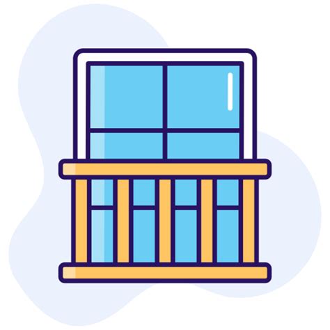 Balcony window Generic color lineal-color icon | Freepik