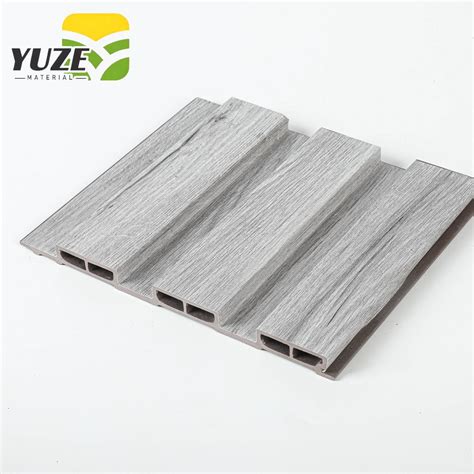 on Sale Water Proof Wood Plastic Composite Cladding Fluted WPC Wall ...