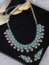 Mint Green American Diamond Jewellery Set for Women & Girls