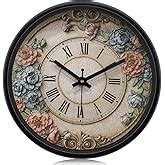 Buy Solimo 12-inch Plastic & Glass Analog Wall Clock - Classic Roulette ...