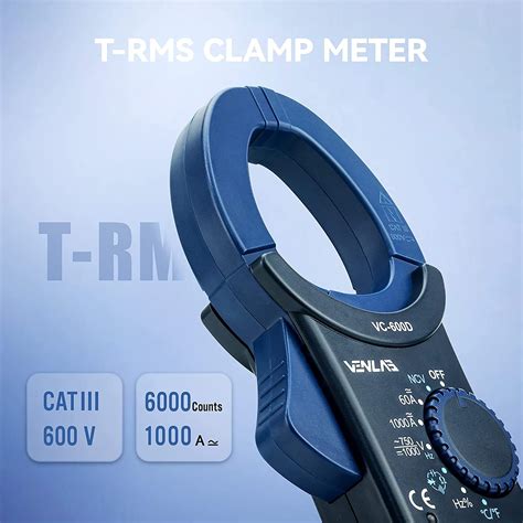 VC-600D Digital Clamp Meter 1000 Amp TRMS 6000 Count India | Ubuy