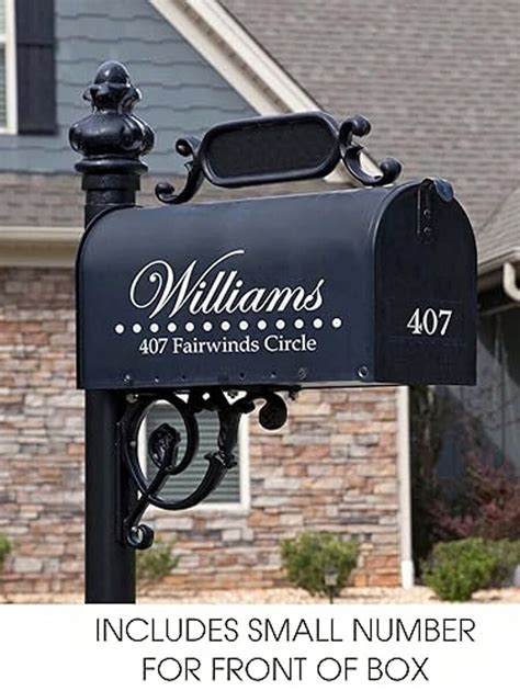 Personalized Mailbox Numbers - Custom Reflective Vinyl Decal For Street ...