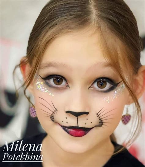 Pin by Gina Watkins on *Face Painting Inspiration | Cat makeup for kids ...