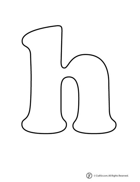 Lowercase Bubble Letter h