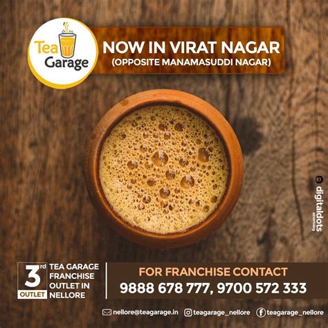 Menu at Tea Garage, Nellore, Podalakur Rd