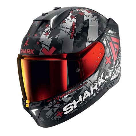 Shark Skwal I3 Hellcat Mat Red Helmet