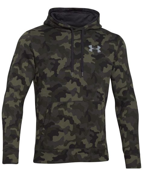 Under Armour Men's Rival Camo Pullover Hoodie in Green for Men - Lyst