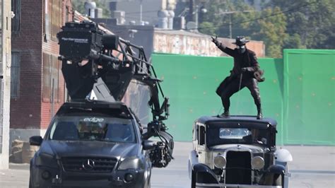 Nic Cage's 'Spider-Man Noir' Costume Seen for First Time on Set