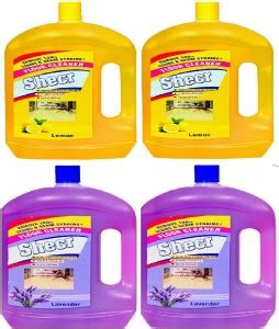 shecr Floor Cleaner & Disinfectant Surface 4X2 Ltr ( 8 Liter ) Lemon ...