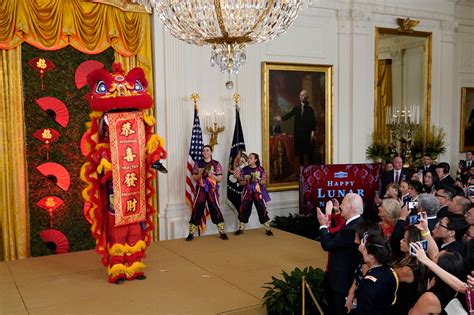 拜登夫妇在白宫举行招待会 庆祝农历新年-侨报网