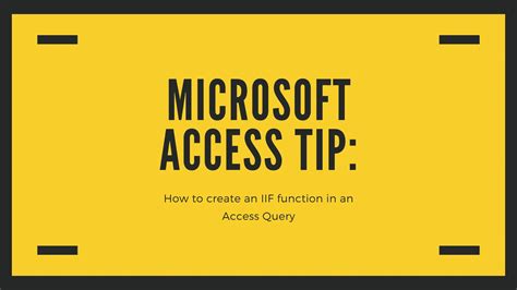 Iif in Access Query 的图像结果