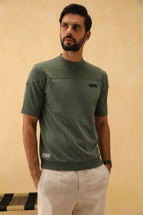 Double Texture T-Shirt for Men: Premium Organic Cotton Tee