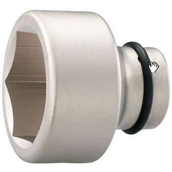 8NV-63 インパクト用ソケット(無電解ニッケルメッキ) TONE(トネ/旧:前田金属工業) 穴角6角 差込角25.4[1]mm[inch ...