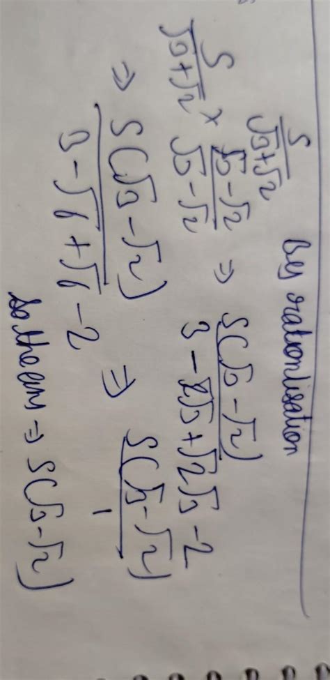 Rationalize the denominator - Brainly.in