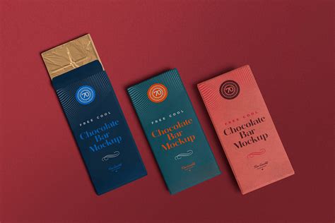Free Chocolate Bar Packaging Mockup PSD | ZippyPixels