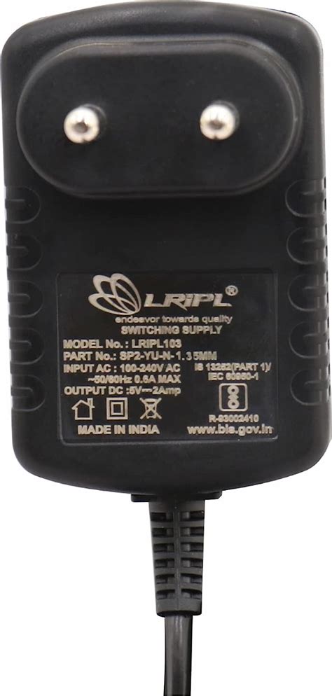 LRIPL103 Power Adaptor 5V 2A Compatible for Set Top Box FTA DTH CCTV ...