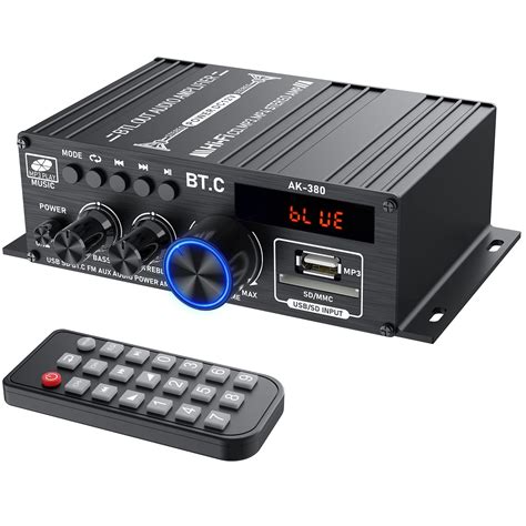 Buy LiNKFORStereo Audio Amplifier Bluetooth 5.0 Amplifier Receiver HiFi ...