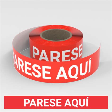 Parese Aquí (Spanish) - Smart Stripe Inline Printed Floor Tape ...