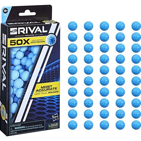 Набор боеприпасов Nerf Rival Accu-Round, 50 шариков (F5051) - NERF