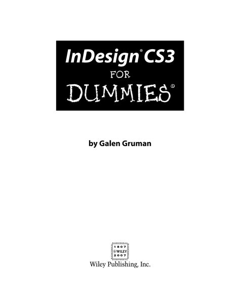Image result for InDesign For Dummies