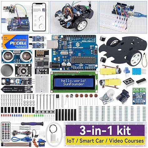 SunFounder 3 in 1 IoT/Smart Car/Learning Ultimate Starter Kit ...