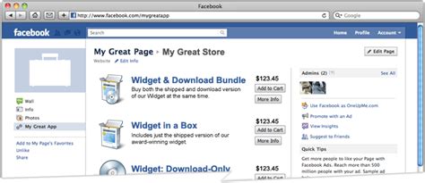 Image result for Facebook Storefront App