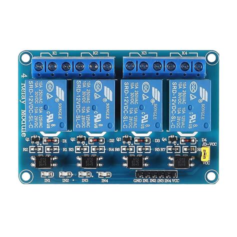12V 4 Channel Relay Module 4 Channel DC 12V Relay – REES52
