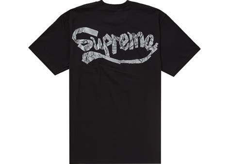 SUPREME TAPE TEE BLACK MEN'S