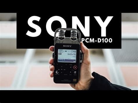 Image result for Sony PCM D100 Digital Audio Recorder Product Tutorial