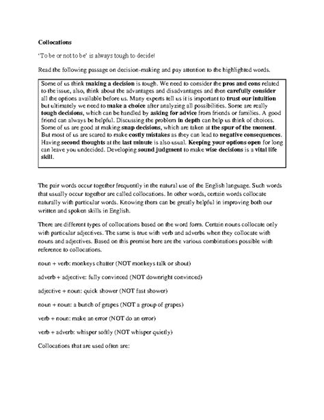 Collocations-1 - Summary Electronics & Communication Engineering ...