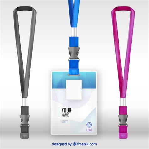 Lanyard template Vectors - Download Free High-Quality Vectors from ...