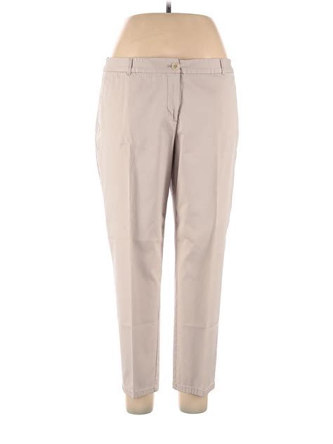 Talbots Solid Tan Dress Pants Size 14 (Petite) - 76% off | thredUP