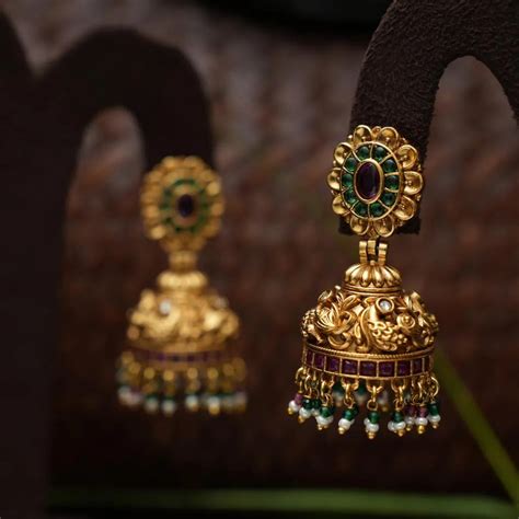 Earrings for Girls and Women | Shop Antique Jhumka Earrings Online