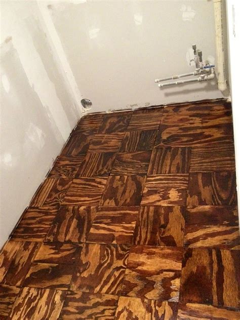 Diy Burned Plywood Flooring