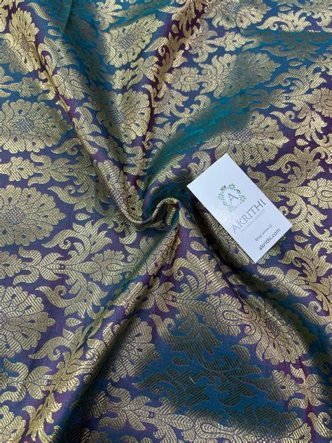 Buy Banarasi fabric online : Soft Banarasi brocade fabrics, Banarasi K ...