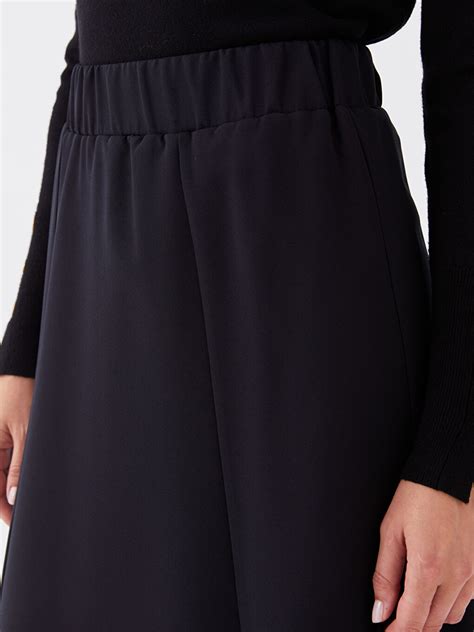 Siyah Beli Lastikli Düz A Kesim Kadın Etek - W3AT95Z8-CVL | LCW