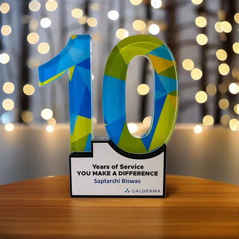 10 Years Service Award – RD Custom Awards