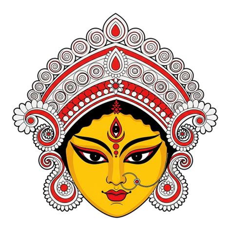 Devi Durga Maa Cloth Sticker | Kotian