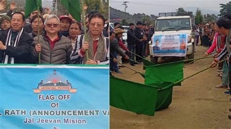 Arunachal : Education Minister Taba Tedir flags off "JAL RAT" under Jal ...